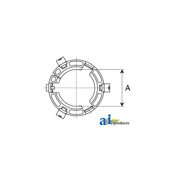 Shield Bearing, Inner 2.5" x2.5" x1"